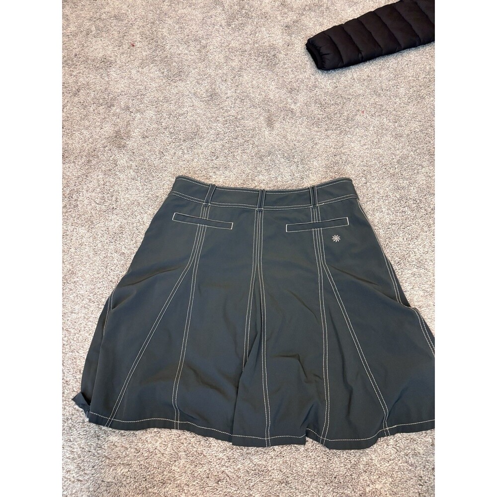 Athleta Gray Lightweight Microfiber Tennis Golf Skort Skirt Women’s Size 12 - Picture 10 of 10